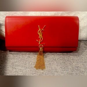NEW NEVER USED MEDIUM YSL clutch
